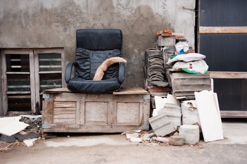 Clean and organized garage after clearance in South London